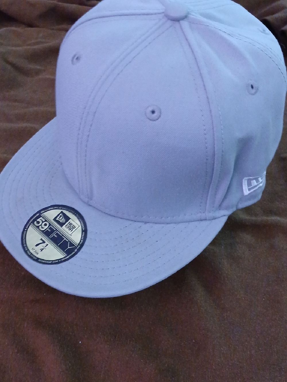 New Era All Grey Fitted Cap Size 7 1/4